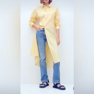 MANGO COTTON SHIRT DRESS